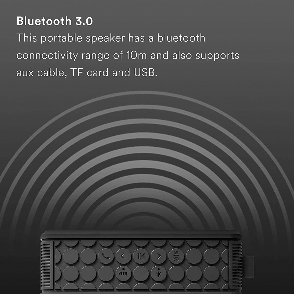 Aquarius Black Portable Bluetooth Speaker Image 6
