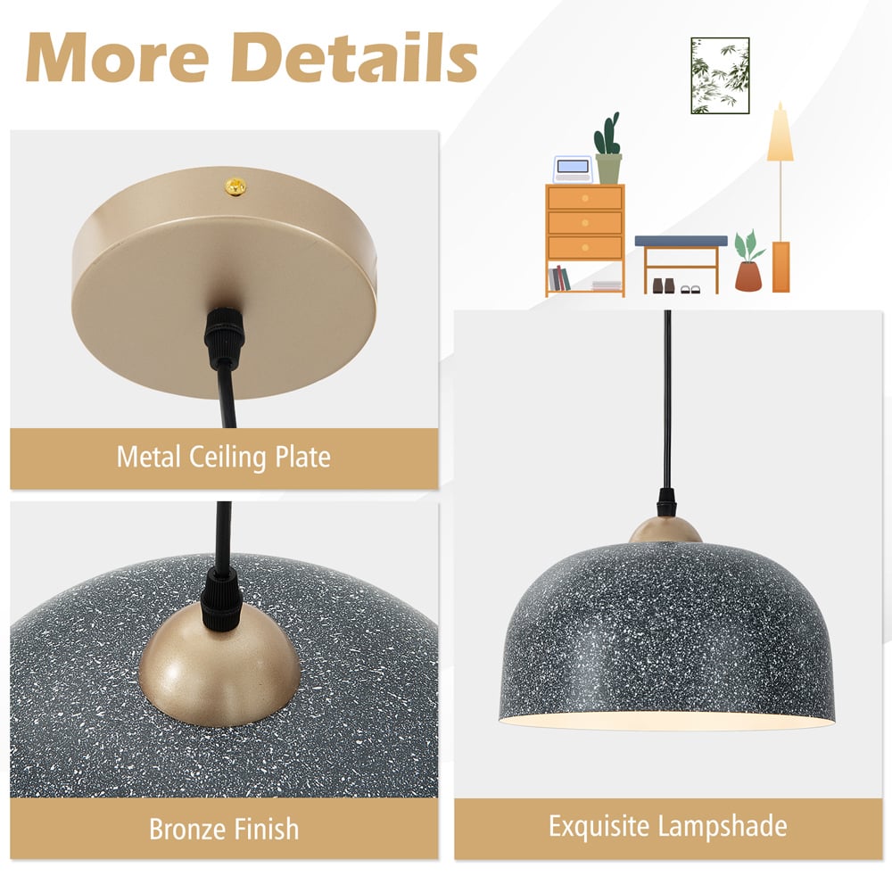 Costway Adjustable Hanging Cable Pendant Light Image 6