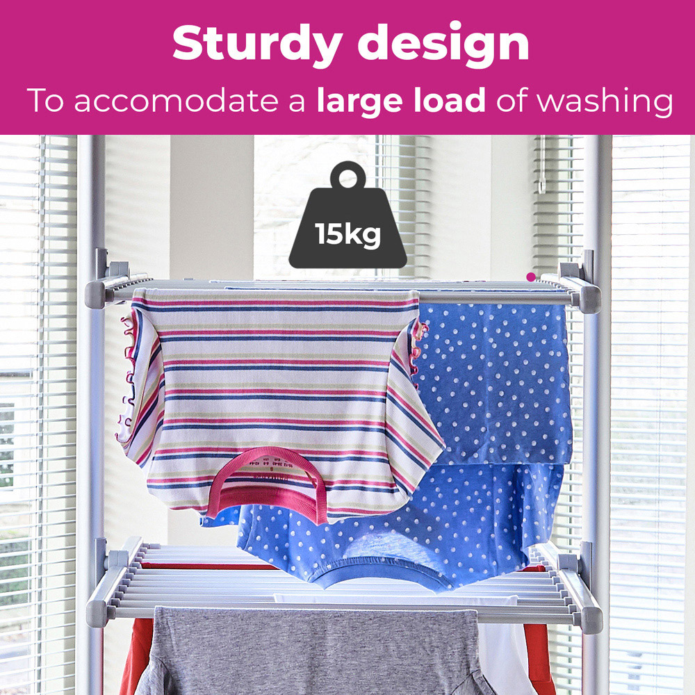 Neo 3 Tier Electric Foldable Indoor Heated Rack Dryer Image 8