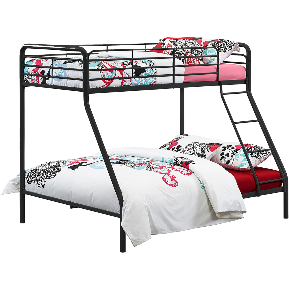 Dorel Single with Double Black Metal Bunk Bed Image 4