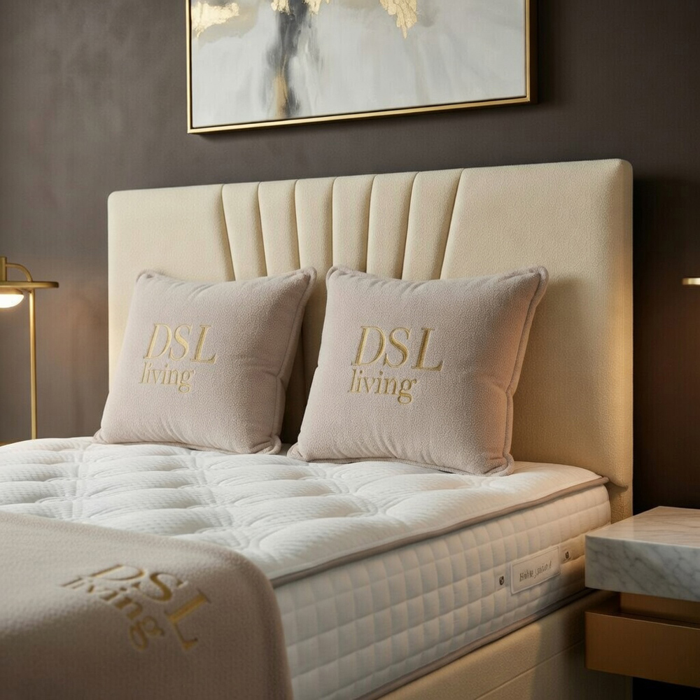 DS Living Vesper Super King Size Cream Ottoman Bed Image 3