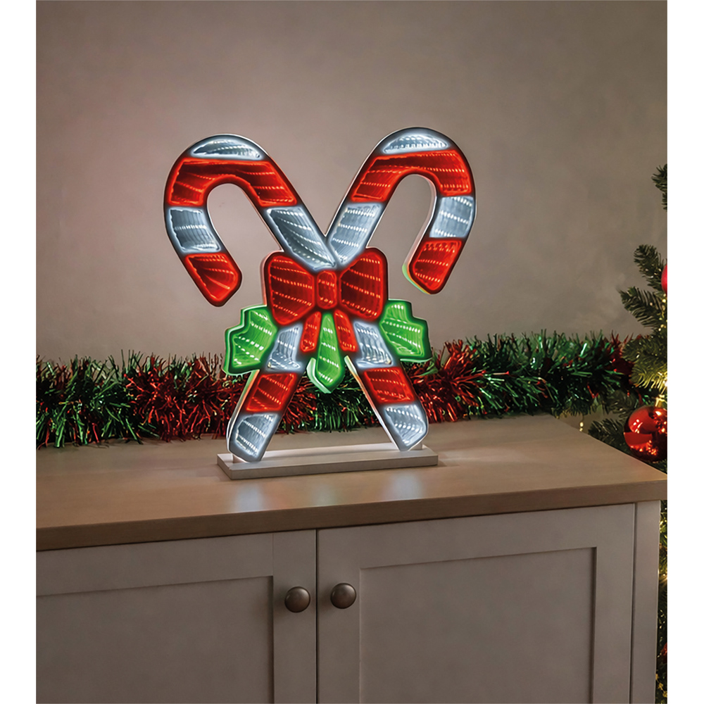 Xmas Haus Bright White LED Candy Stick Infinity Light Christmas Decoration 33cm Image 2