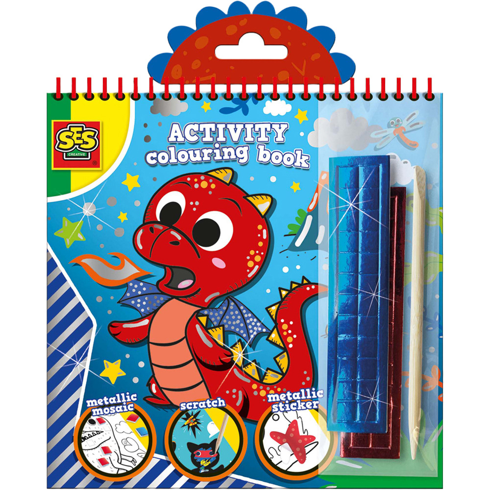 SES Creative Metallic Activity Colouring Book Image 1
