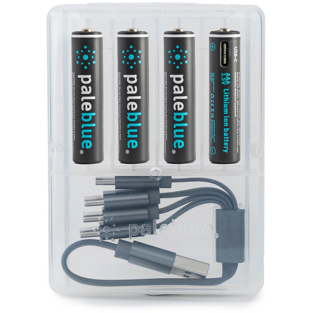 Paleblue AAA 4 Pack Lithium-Ion Rechargeable Batteries Image 5