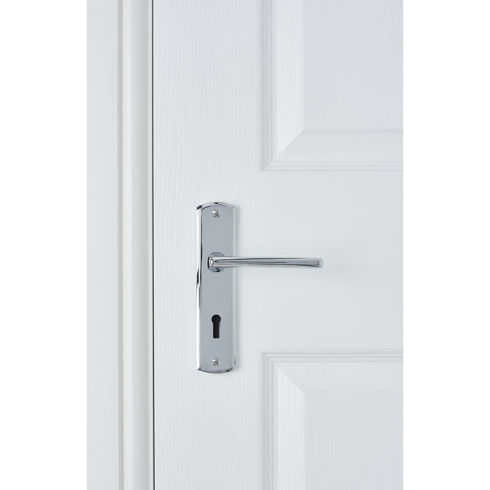Wilko 2 pack Chrome Finish Juno Door Latch Handles Wilko