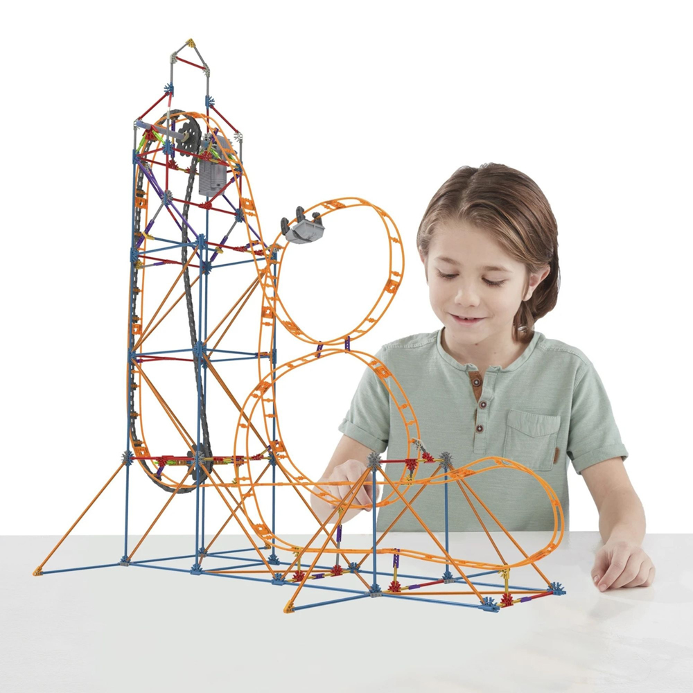Basic Fun K'NEX Amazin' 8 Roller Coaster Building Set 448 Piece Image 6
