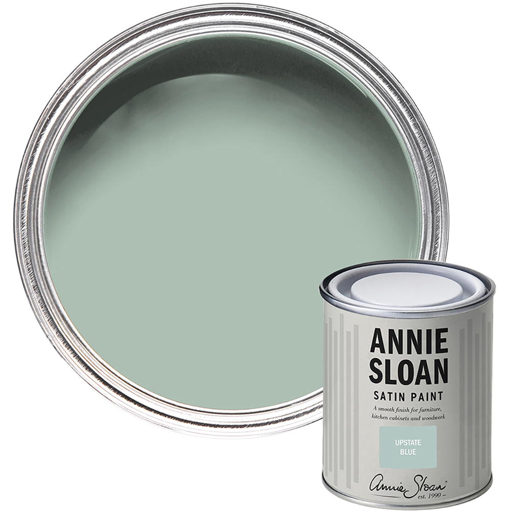 Annie Sloan Upstate Blue Wood and Metal Satin Paint 750ml Image 1