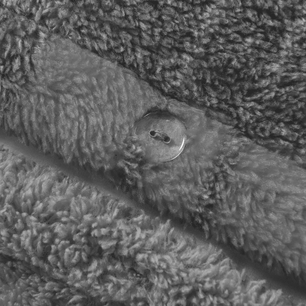 Velosso Super King Size Grey Check Teddy Fleece Duvet Set Image 3