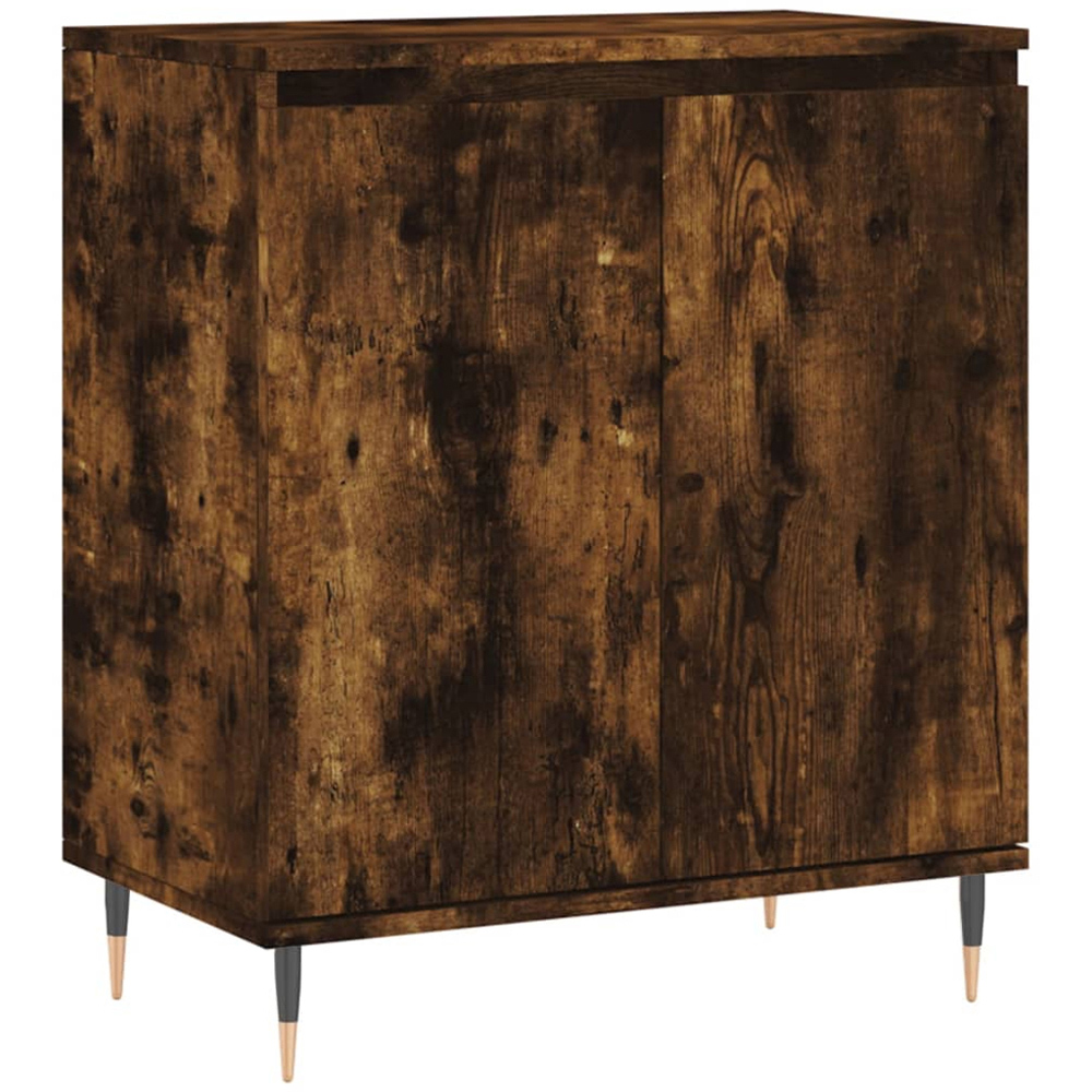 vidaXL 2 Door Smoked Oak Sideboard Image 2