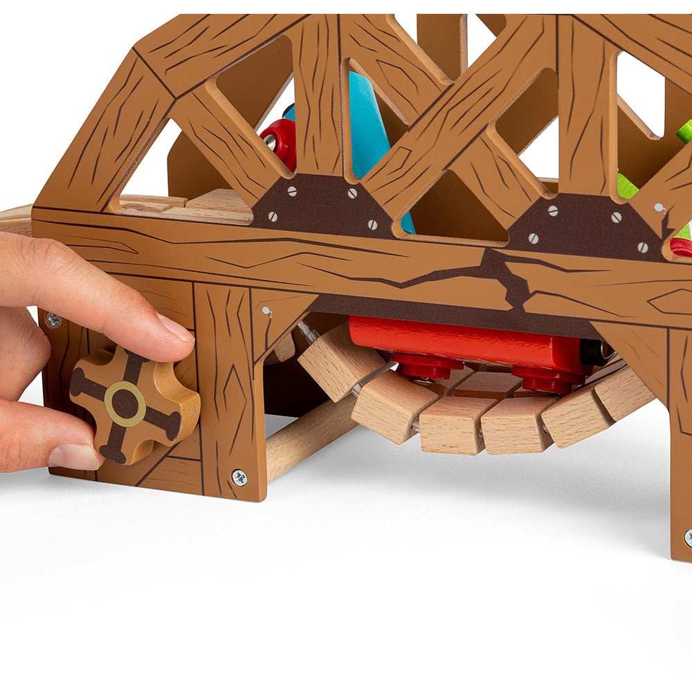 Bigjigs Rail Wooden Wild West Rickety Bridge Image 4