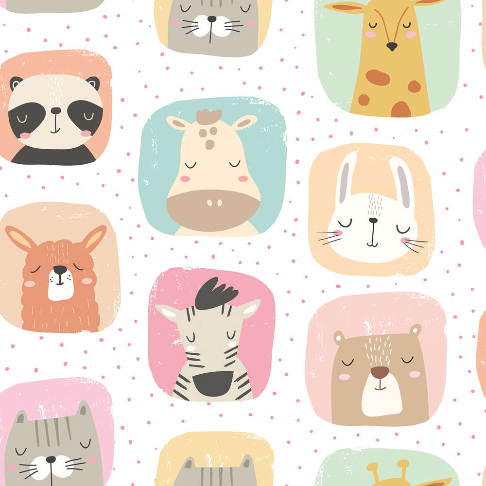 Hoopla Walls Peekaboo Picture Perfect Sugar Almond Wallpaper Image 1