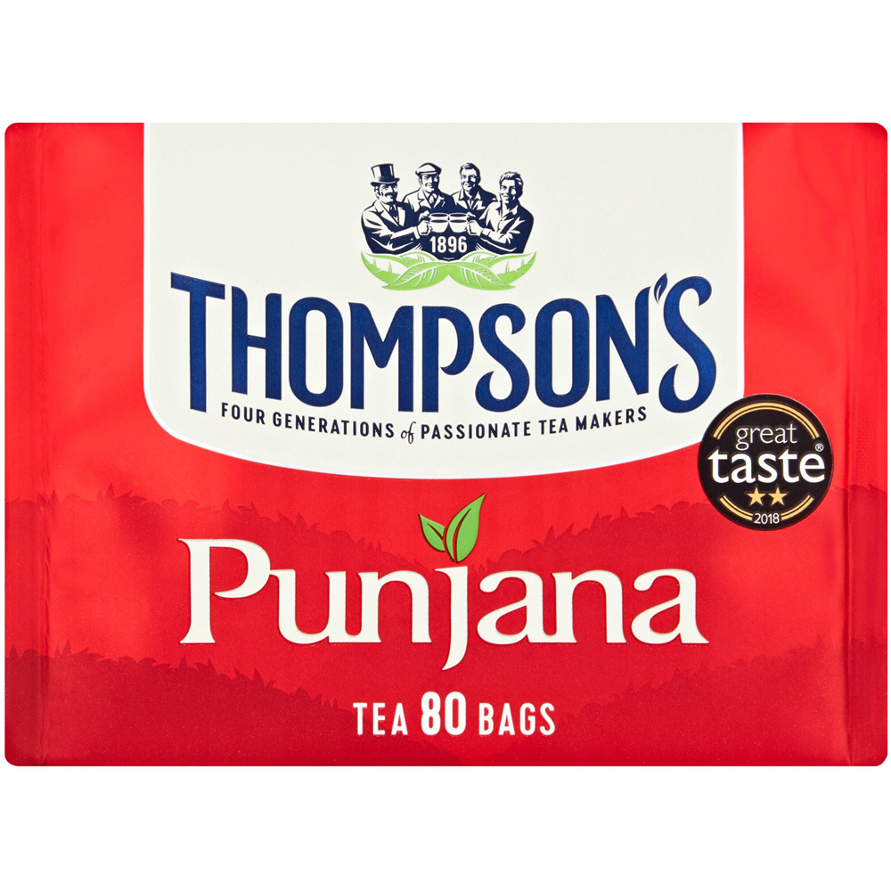 Thompson's Punjana 80 Tea Bags 250g Image