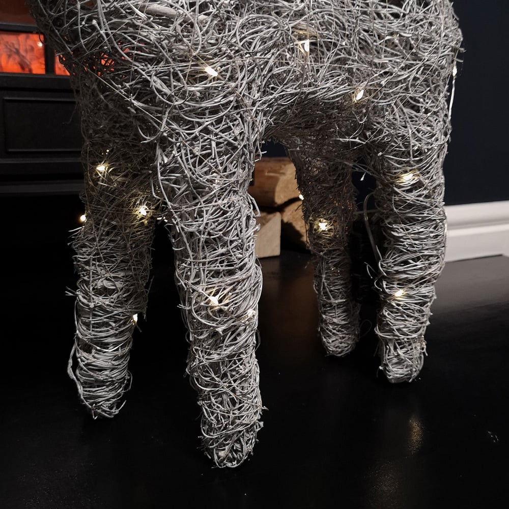 Samuel Alexander Woven Cupid Reindeer LED Christmas Decoration 66cm Image 2