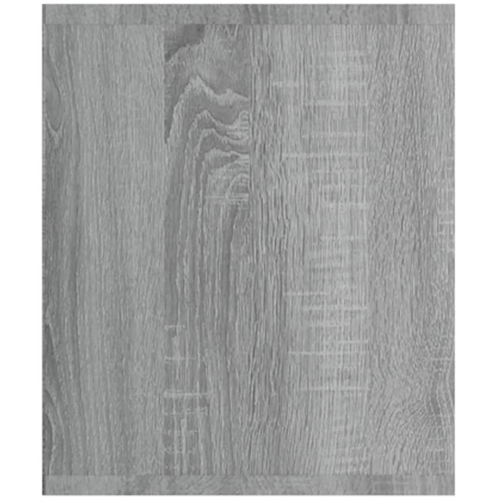 vidaXL 4 Shelf Grey Smoked Oak Bookcase Image 9