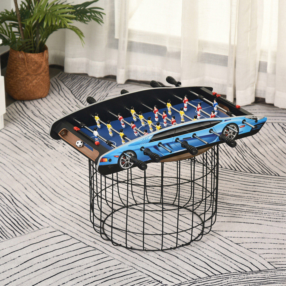 HOMCOM Portable Compact Indoor Competition Sized Foosball Table Image 2