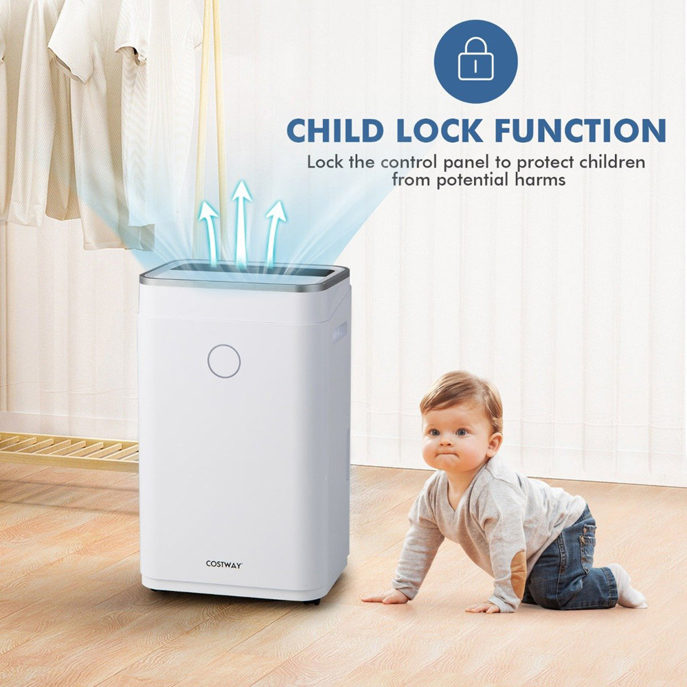Costway 20L Dehumidifier with 6.5L Water Tank Image 6