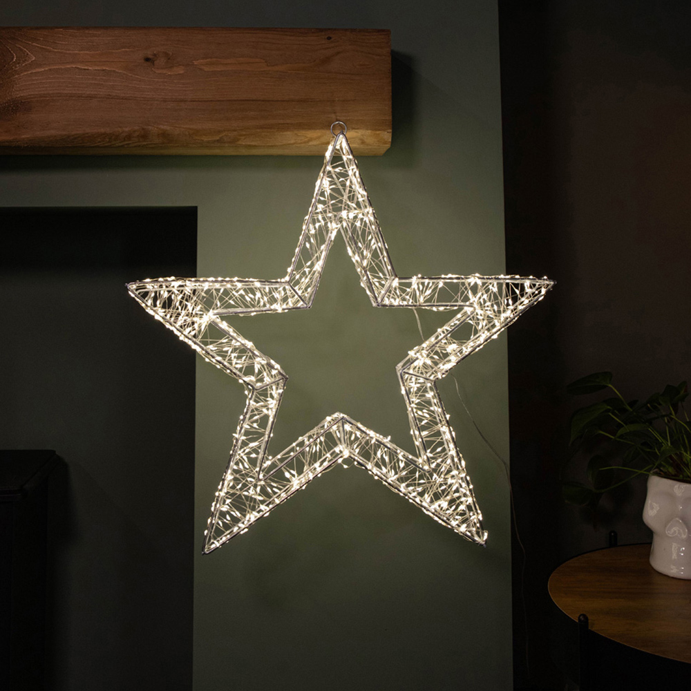 Samuel Alexander Warm White LED Dewdrop Christmas Star 50cm Image 6
