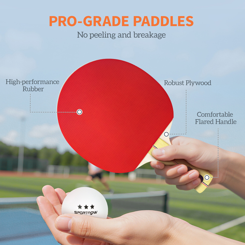 SPORTNOW Portable Table Tennis Set Image 4