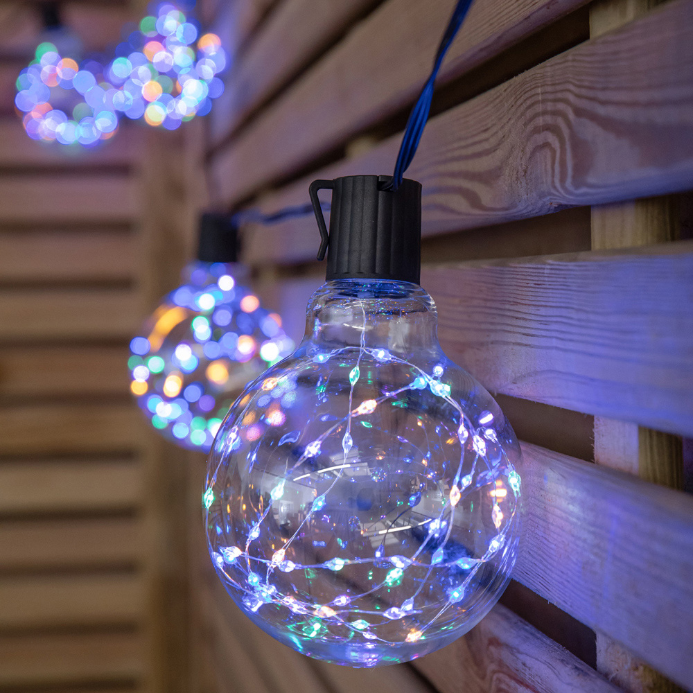 Samuel Alexander 20 Multicoloured LED Connectable Galaxy Festoon Firefly Christmas String Light 9.5m Image 4