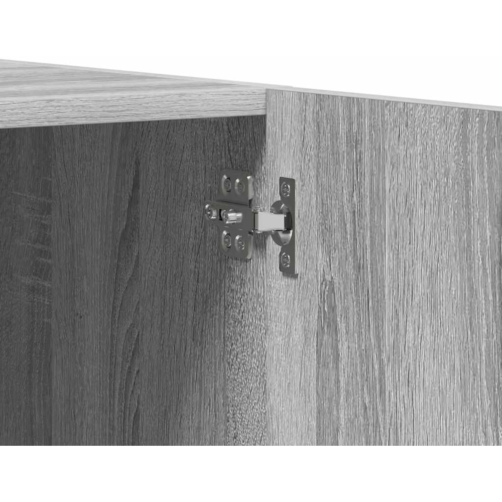 vidaXL 2 Door Grey Sonoma Engineered Wood Wardrobe Image 8