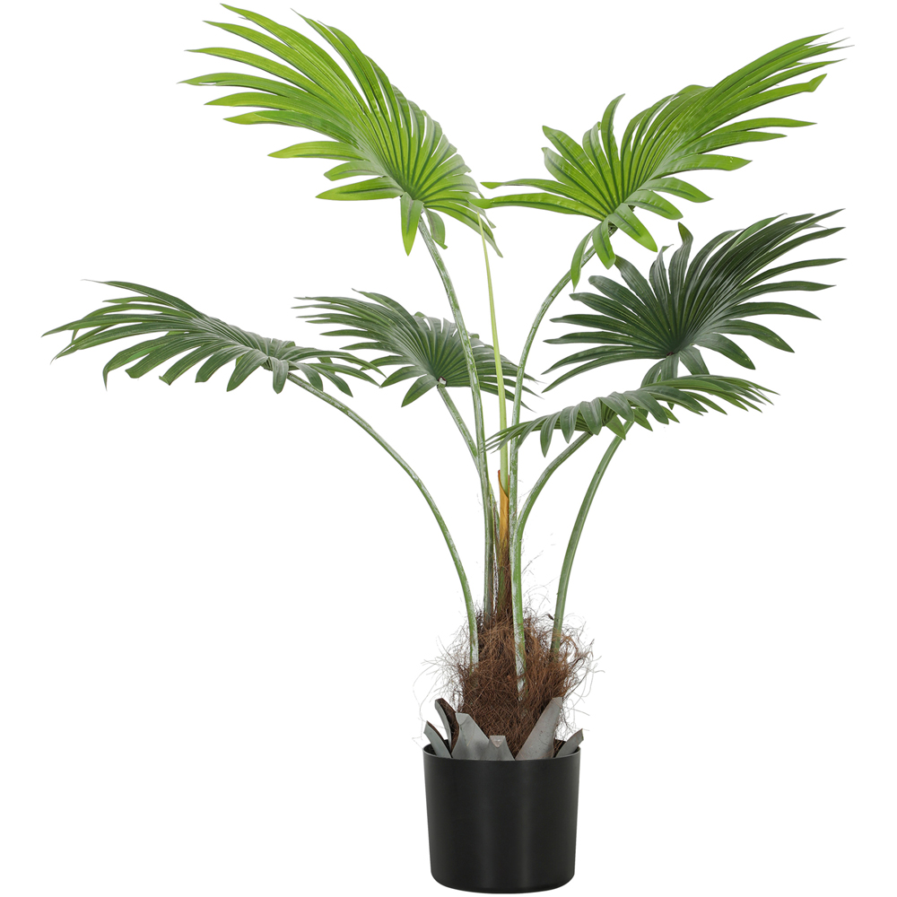 HOMCOM Palm Tree Artificial Plant Pot 94cm Image 1
