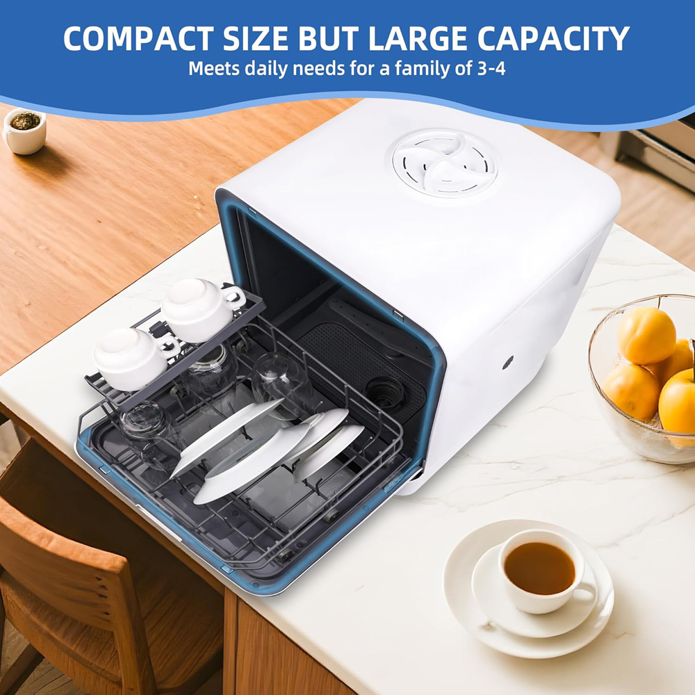 Alivio ALDW6L4797 Portable Countertop Dishwasher with 6L Water Tank Image 6