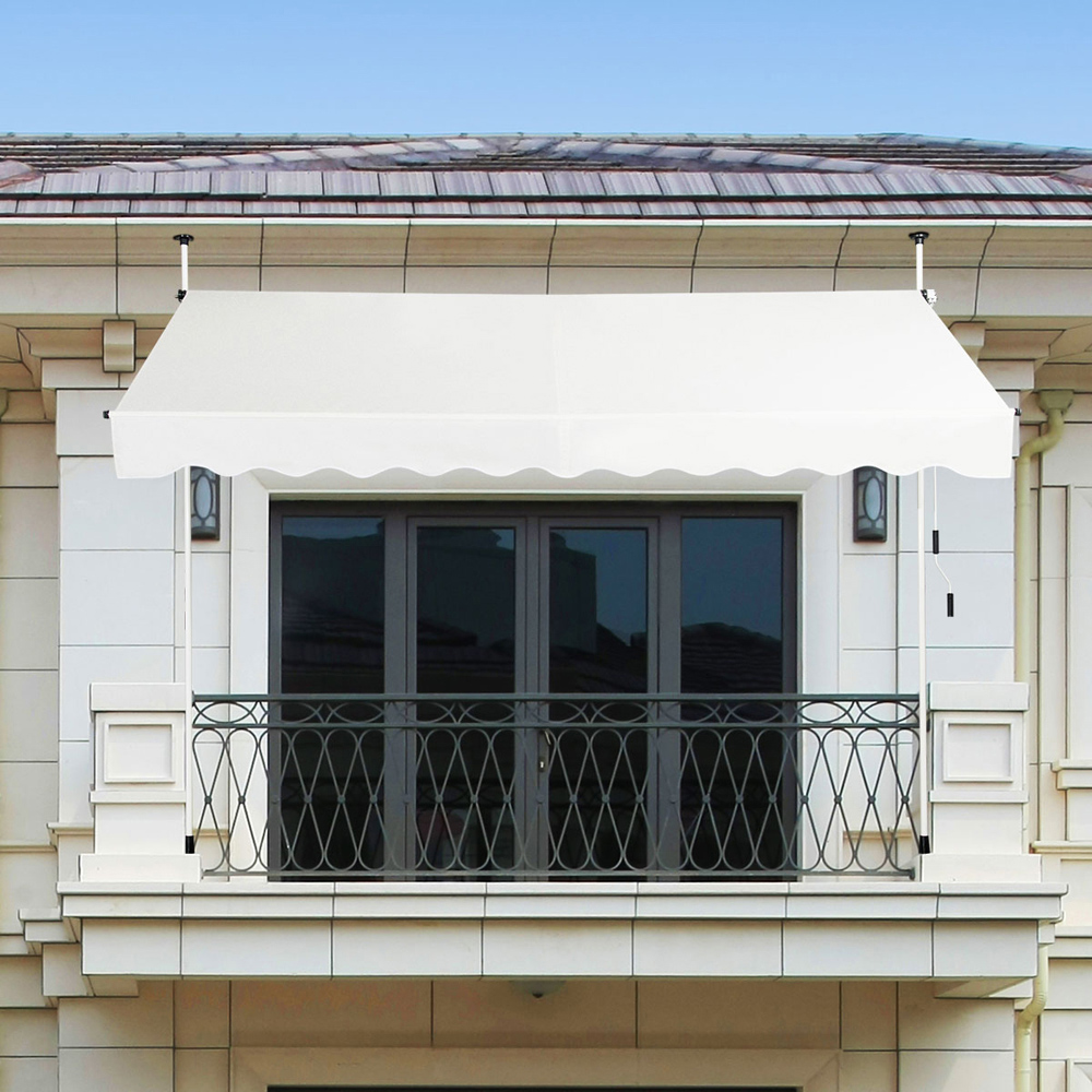 Costway Beige UV Resistant Waterproof Retractable Awning 3 x 1.8m Image 6