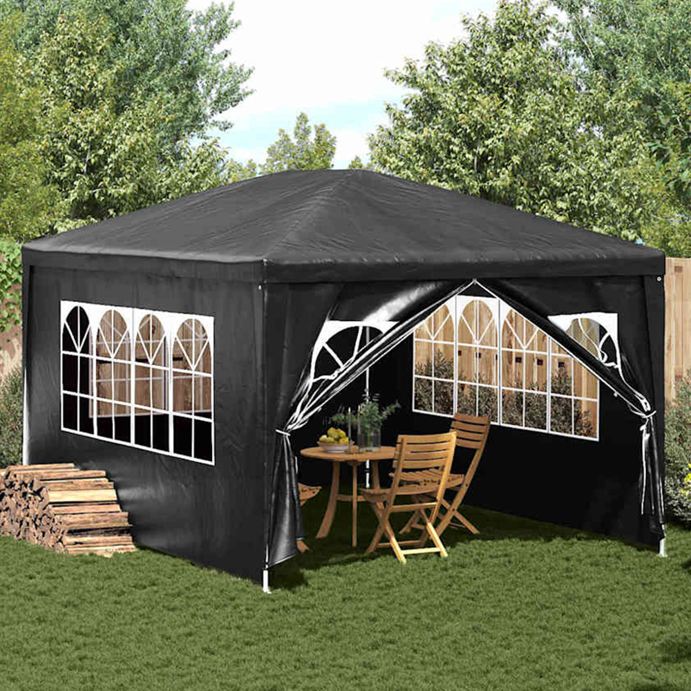 vidaXL 3 x 4m Anthracite Garden Party Tent Image 1