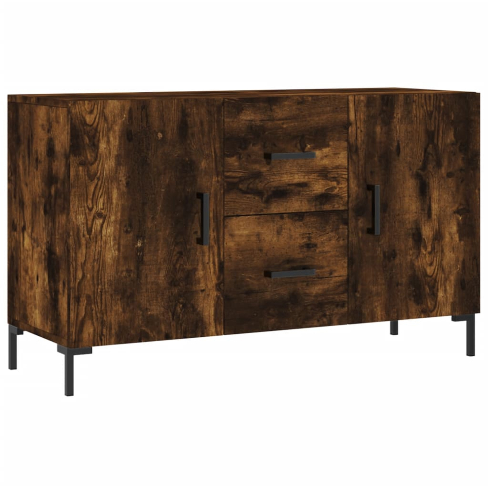 vidaXL 2 Door 2 Drawer Brown Sideboard Image 2