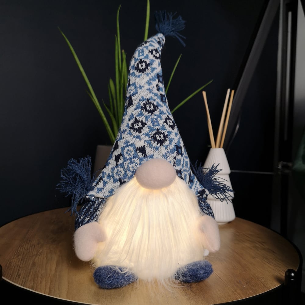 Samuel Alexander Light Up Light Blue Sitting Christmas Gonk Image 2