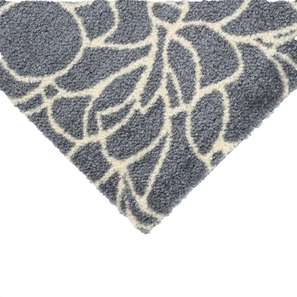 JVL Mega Grey Floral Latex Backed Door Runner 57 x 150cm Image 4