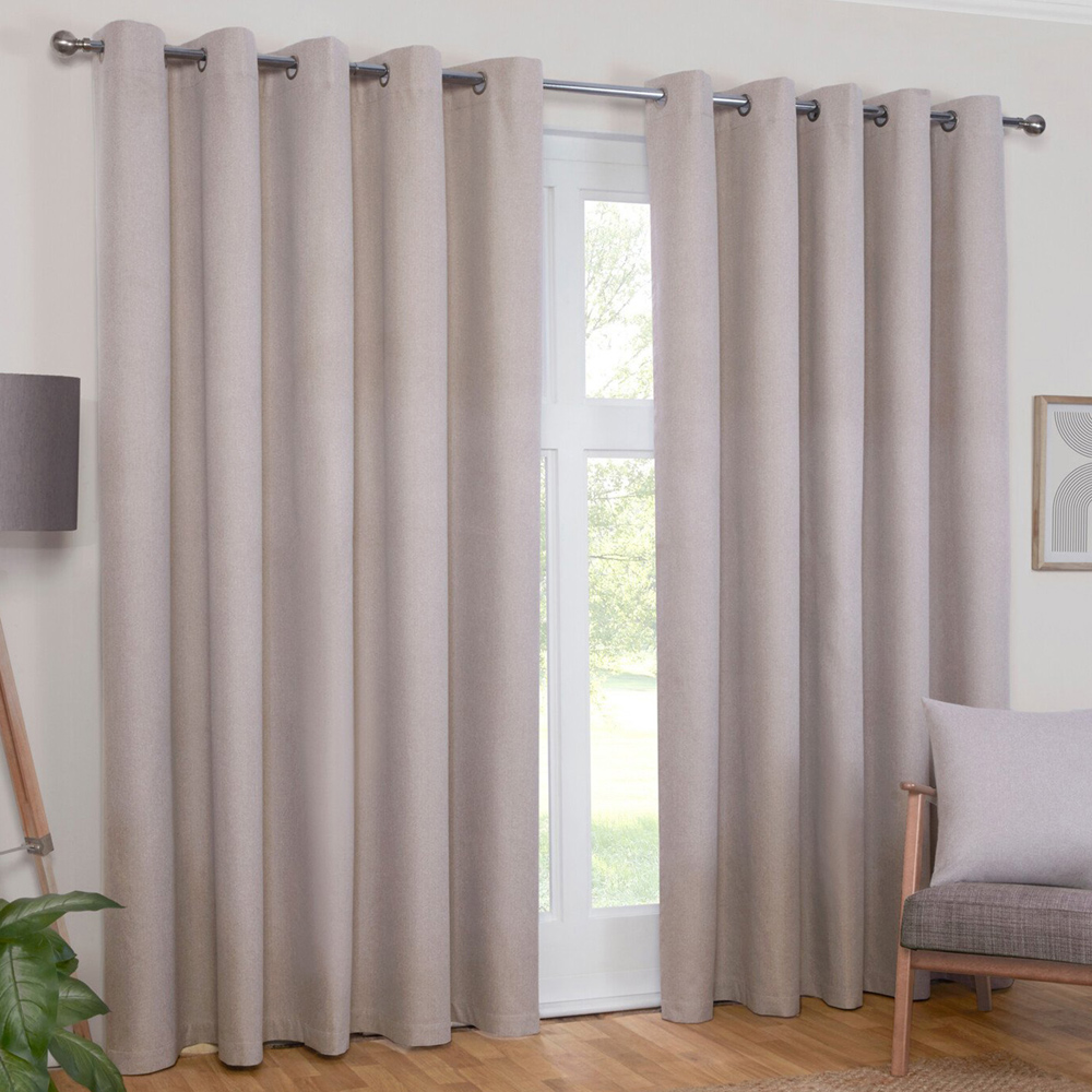 Linden Washable Blackout CurtainStone183cm168cm Image 1