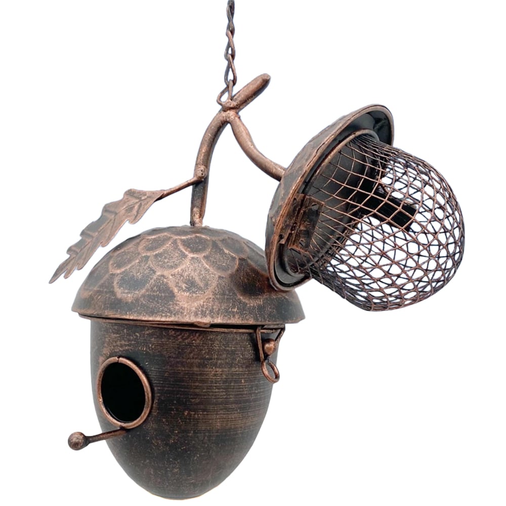 Acacia Home Metal Hanging Bird Feeder 45cm Image 1