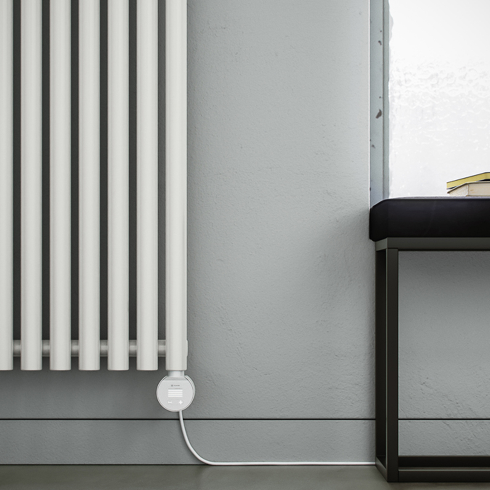 Terma Rolo-Room E Wi-Fi White Electric Radiator 1000W 1800 x 480mm Image 7