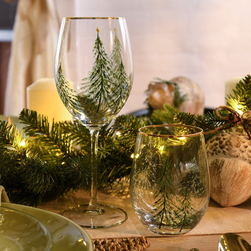 Christmas Tree Tumbler Clear Image 3