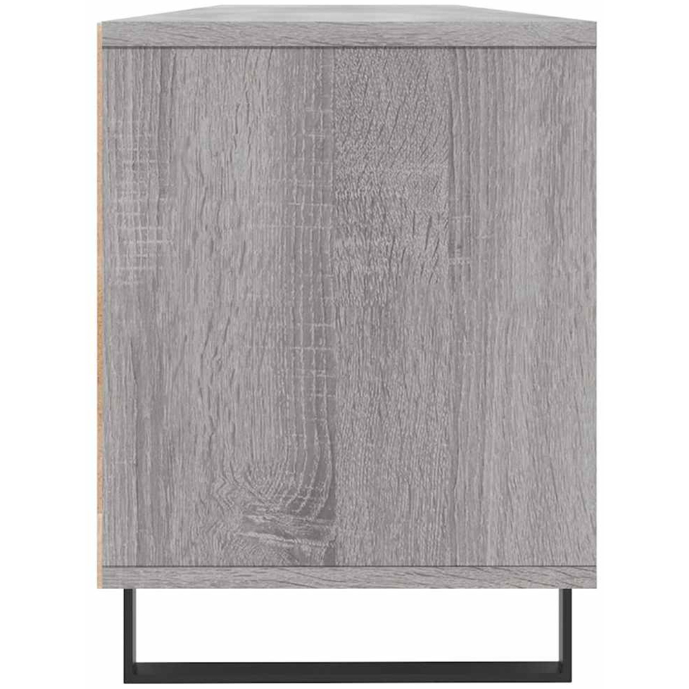 vidaXL 3 Door 3 Shelf Grey Sonoma TV Cabinet Image 7