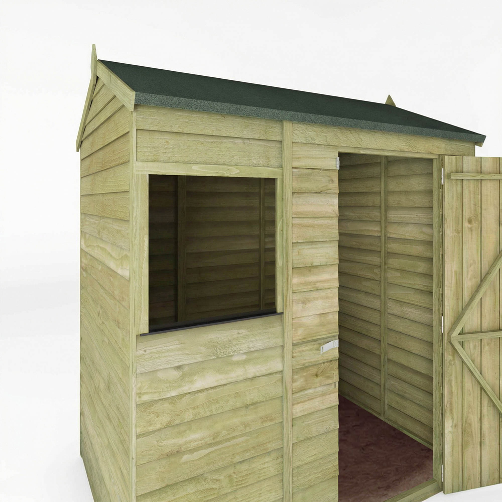 Mercia 4 x 6ft Overlap Reverse Apex Shed Image 9
