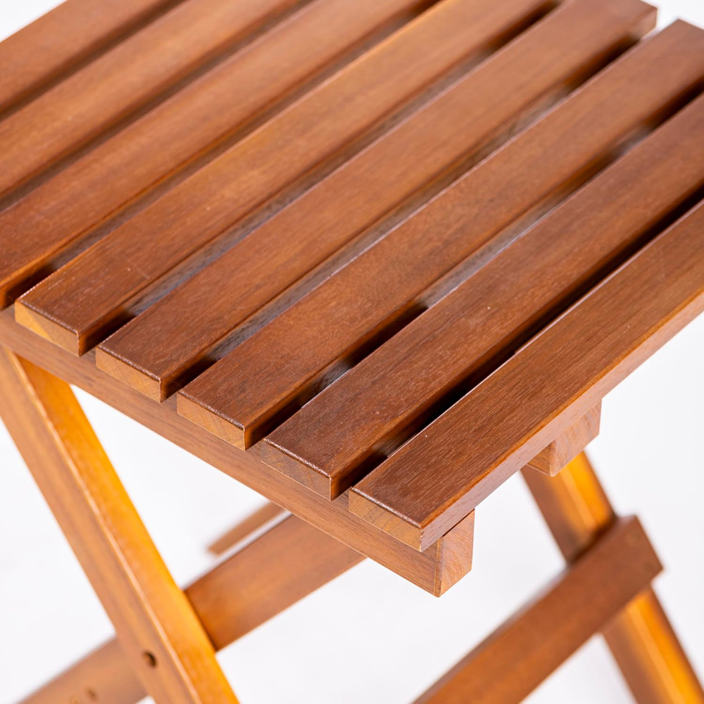 Thompson & Morgan Acacia Foldable Side Table 39 x 39 x 46.5cm Image 3