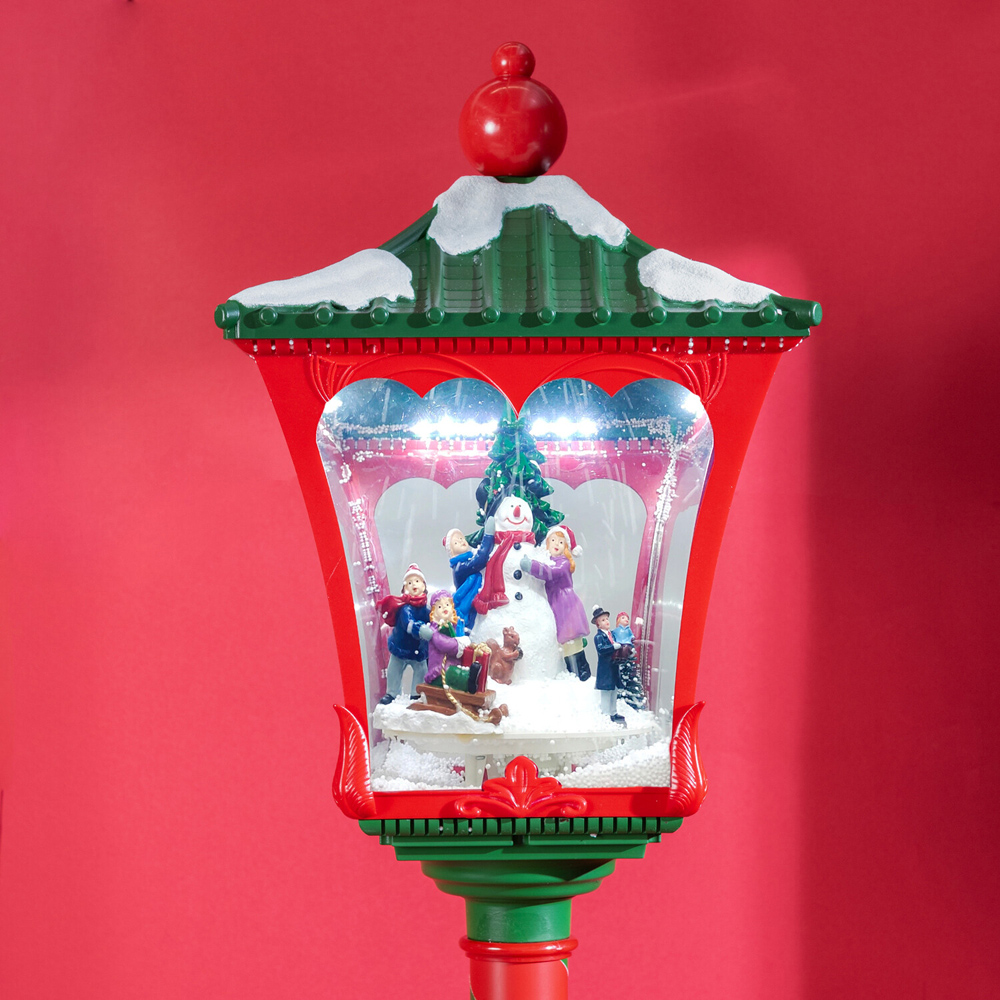 Green and Red Snowing Lantern Image 3