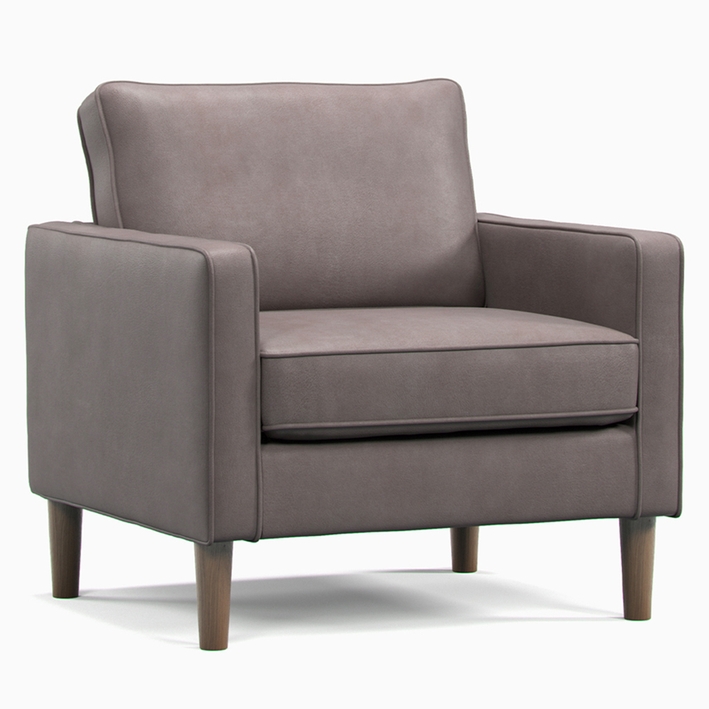 Bexhill 6 Seater Grey Faux Leather Sofa Suite Image 5