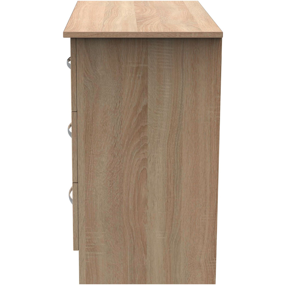Crowndale Avon 3 Drawer Bardolino Oak Chest of Drawers Image 4