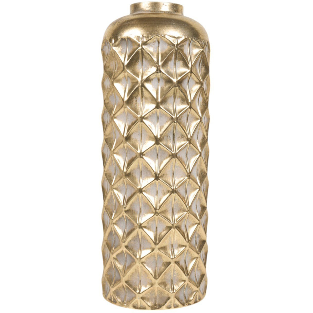 Maya Tall Metal Vase Gold Image 2