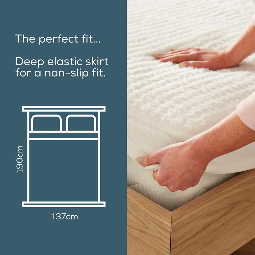 Beurer Indulgence Double White Plush Dual Control Heated Mattress Cover with Controller Image 6
