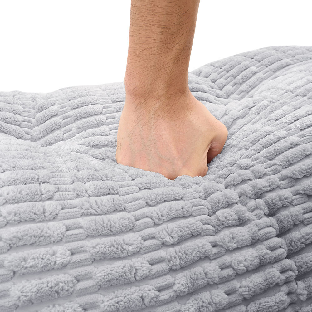 Living and Home Greyish Blue Wedge Headboard Pillow with 2 Backrest Support Cushion 67 x 180cm Image 6