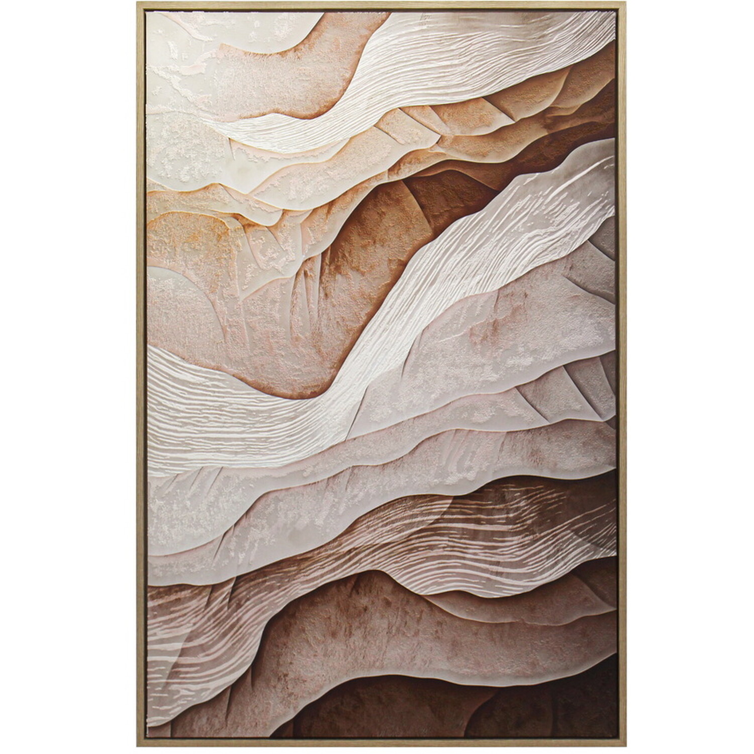 Canyon Texture Framed Wall Art Neutral Image 1
