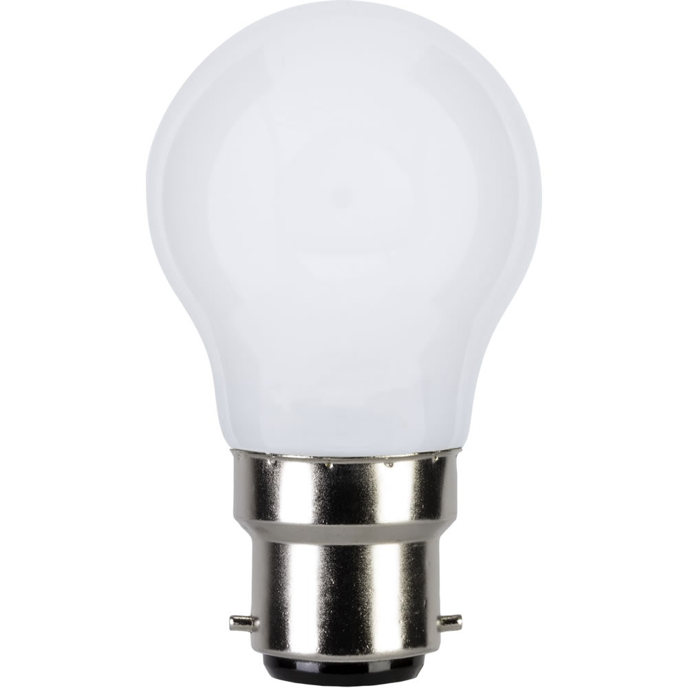 Wilko LED Bulb Filament Globe Soft Light 4W BC    White Image 1