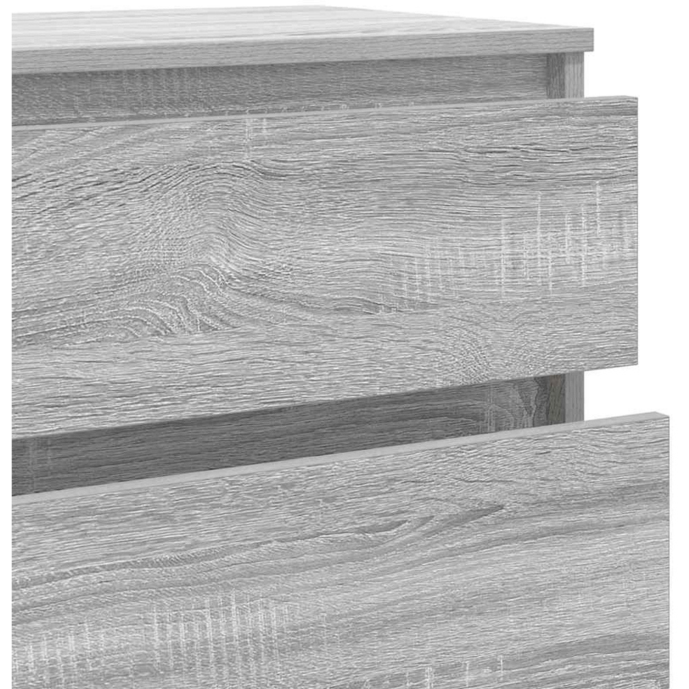 vidaXL 5 Drawer Grey Sonoma Chest of Drawers Image 7