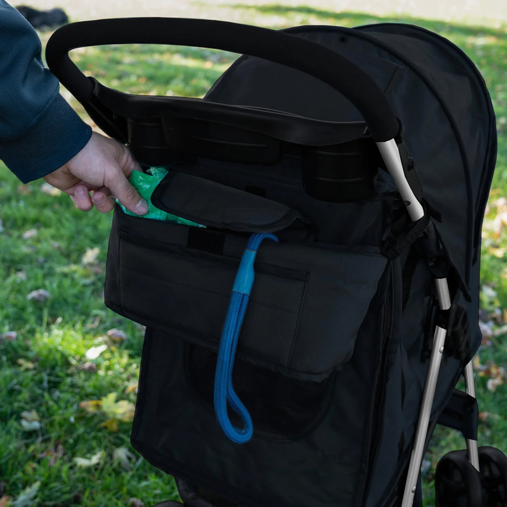 Monstershop Black Pet Stroller Caddy Bag Image 4
