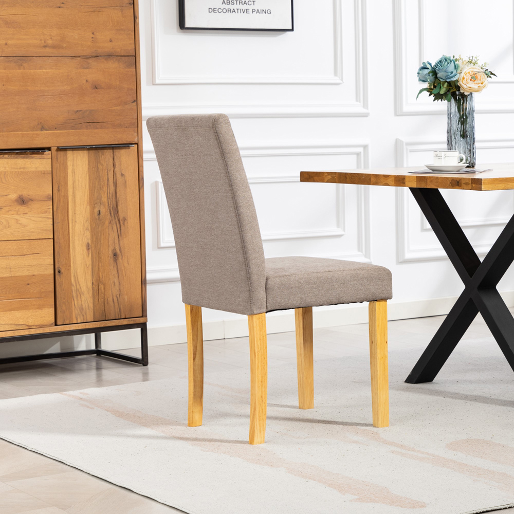 Artemis Home Almont Set of 2 Brown High Back Dining Chairs Image 6