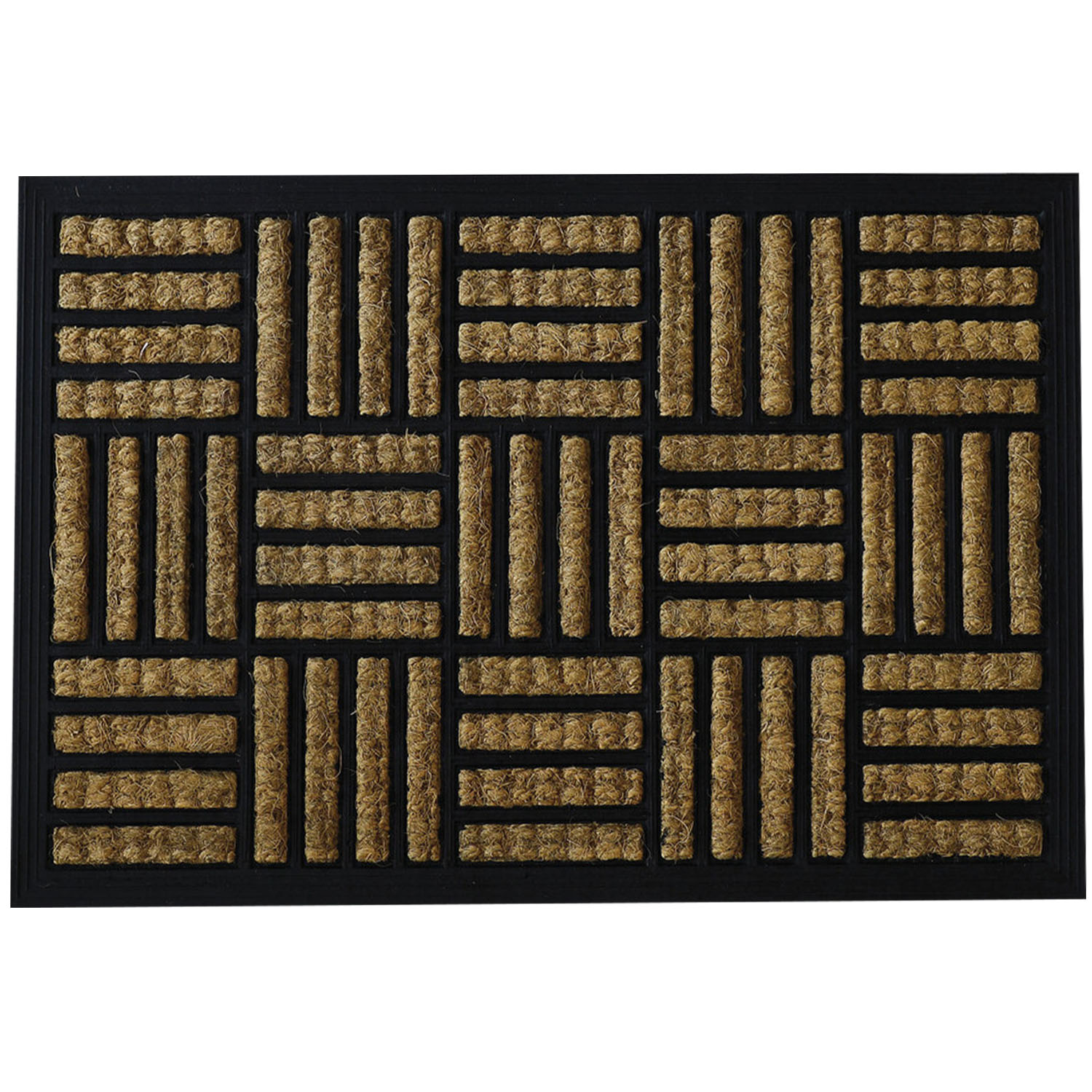 Gloucester Brown Coir Doormat 60 x 40cm Image 1